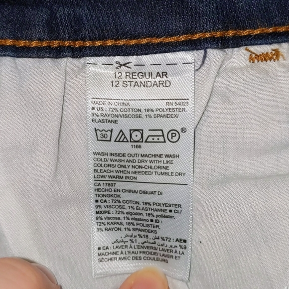 Old Navy Dark Wash Rockstar Skinny Jeans - Picture 6 of 6